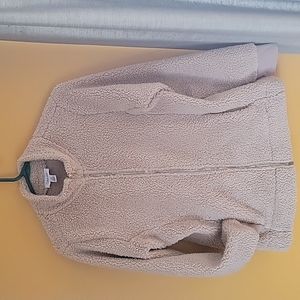 Womens Calvin Klein sherpra jacket , size med , camel color